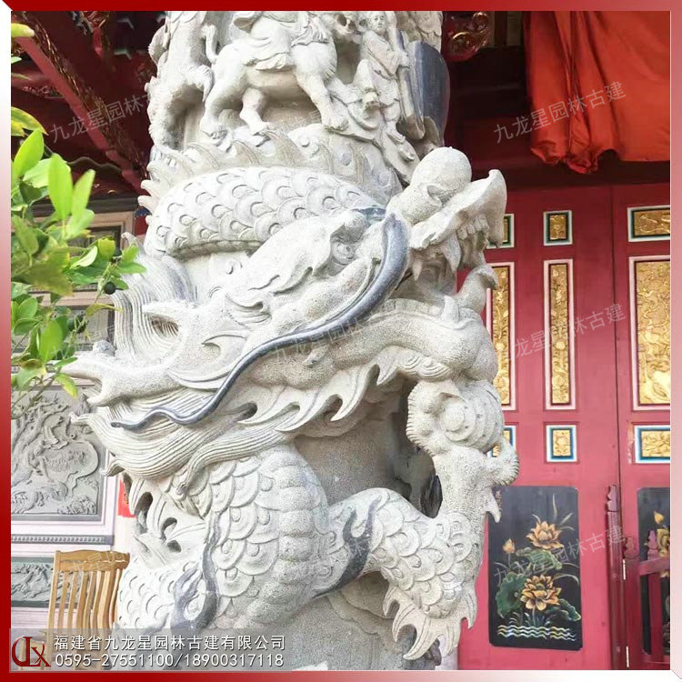 寺廟八仙龍柱