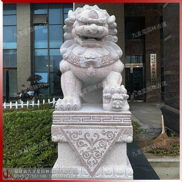 門(mén)口石獅子圖片