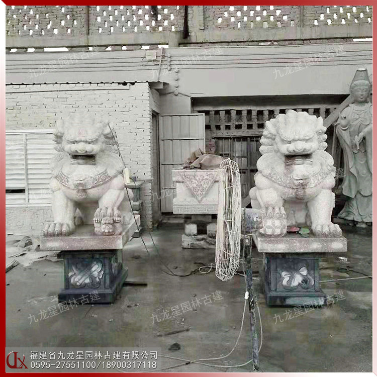 門(mén)口石獅子圖片