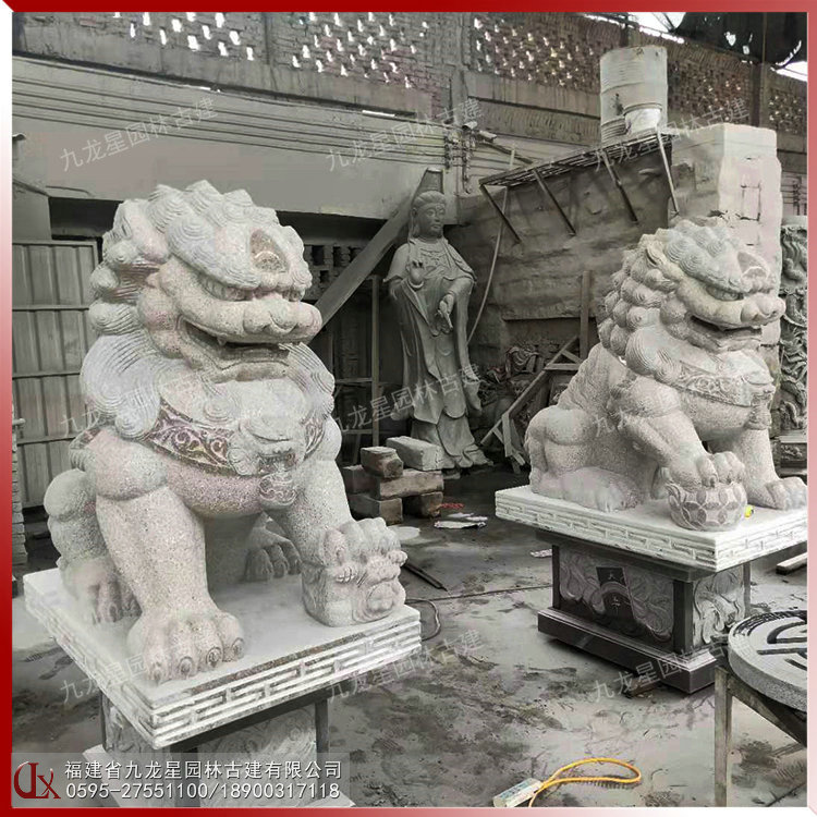 門(mén)口石獅子圖片