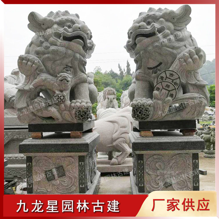 石雕獅子圖片