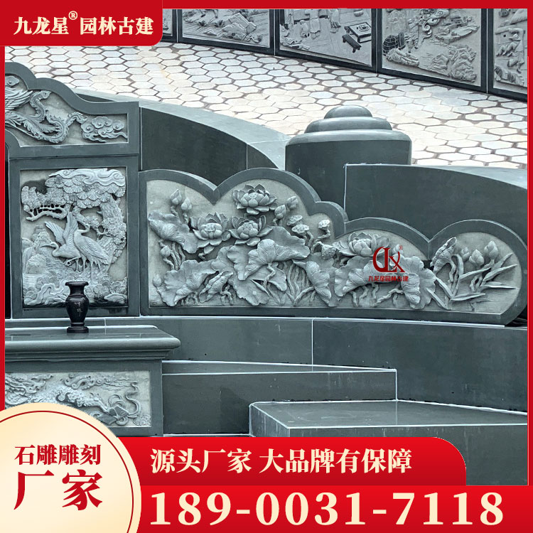 農村土葬豪華墓石雕圖片
